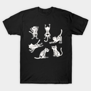 SkeleCats T Shirt Funny Cute Shirt for Cat Lover T-Shirt